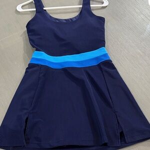 Beach Riot Navy and Blue one piece tennis Dress